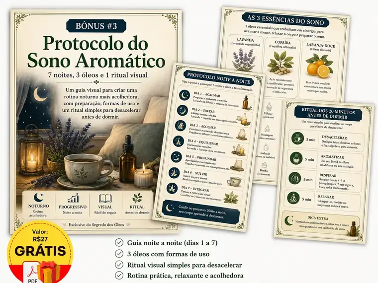 Capa do Bônus: Protocolo do Sono Aromático
