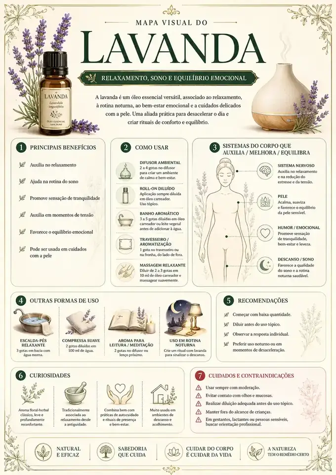 Mapa Visual da Lavanda